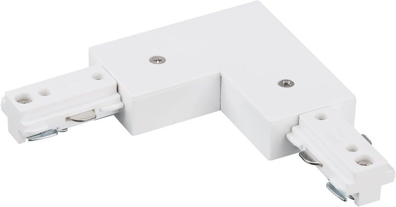LEONLITE H Track L Connector, H Type Single Circuit 3-Wire-1 Track Lighting Kit, UL Listed, Flame Retardant Material, White - Image 1